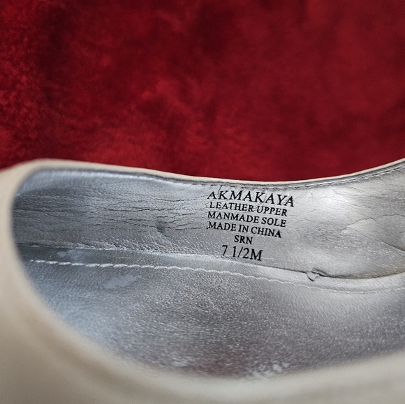 Anne Klein Women's Leather Cream Slingback Pumps-Heels-Size 7.5M - Picture 5 of 6